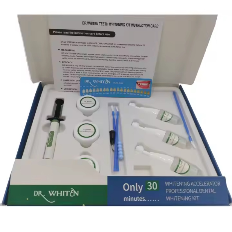 Dental Whitening Kit 30 Minutes Dr.Whiten 35% HP Bleaching Gel Set Teeth Powder
