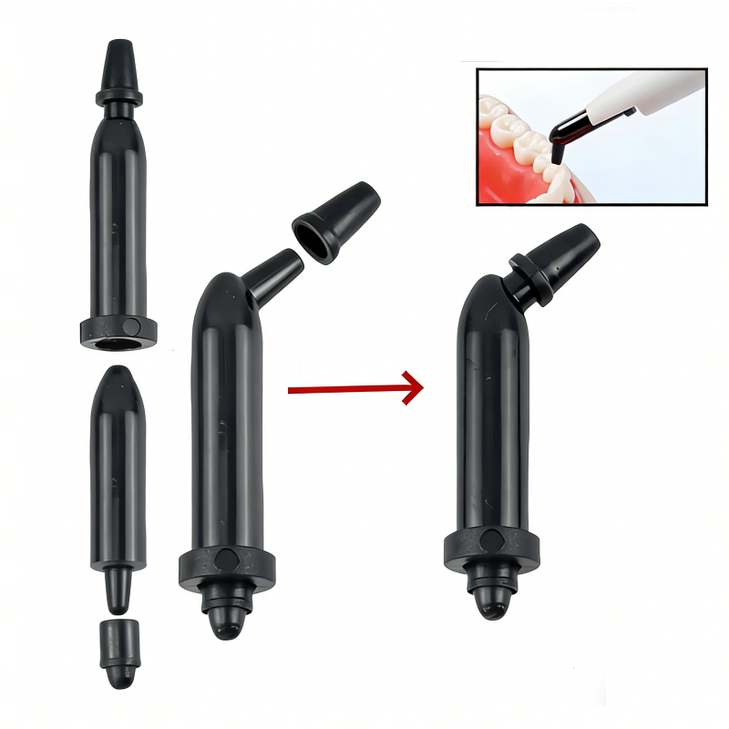 Dental Composite Resin Syringe Capsules Tube Plugs Dispenser Gun Applicator Tip
