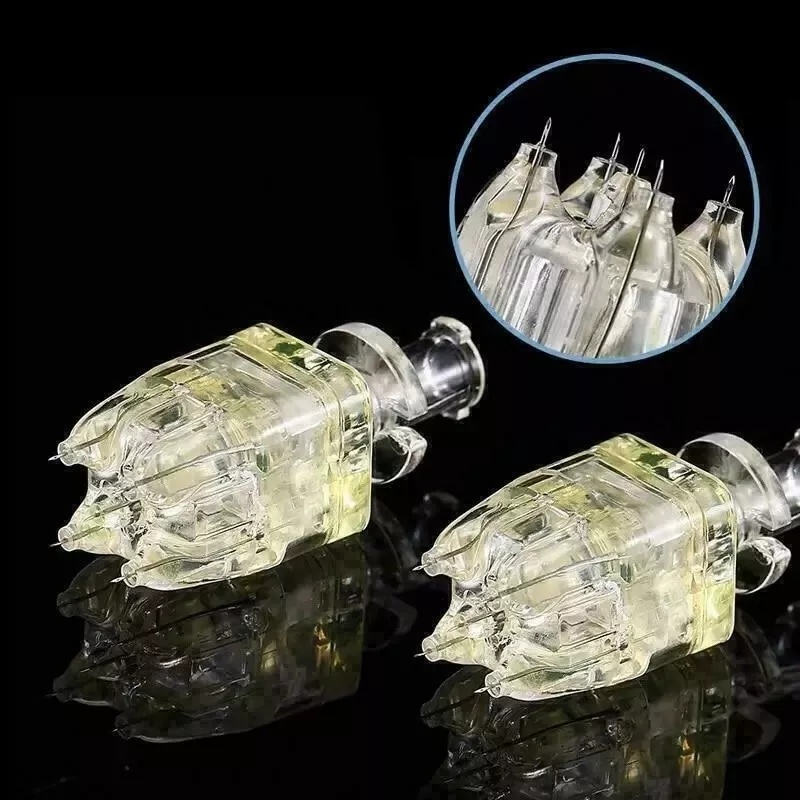 5Pin Crystal Multi Needle Replace Tips | Sterile Injector Cartridge for Facial Hydration Skin Care Device