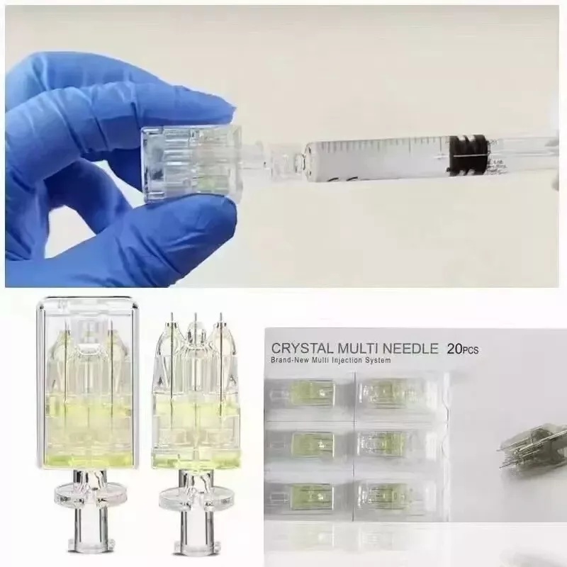 5Pin Crystal Multi Needle Replace Tips | Sterile Injector Cartridge for Facial Hydration Skin Care Device
