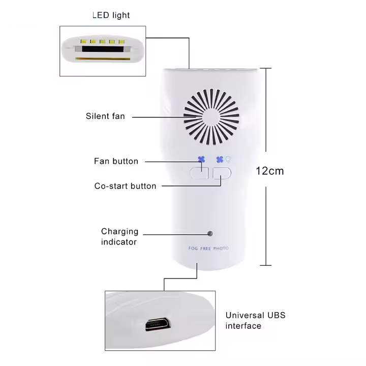 Dental occlusal lenses fog free LED intraoral photo system 4 lenses anti-fog