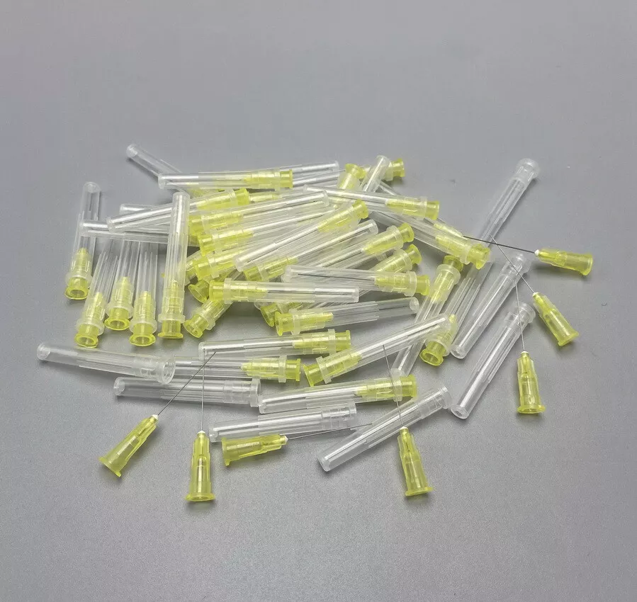 100pcs/pack Dental Disposable Endo Irrigation Needle Tip Root Canal Syringe Tips