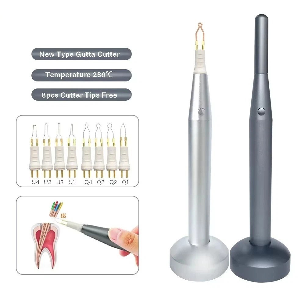 Dental Endo Cordless Gutta Percha Tooth Gum Cutter Tips with 8pcs Tips