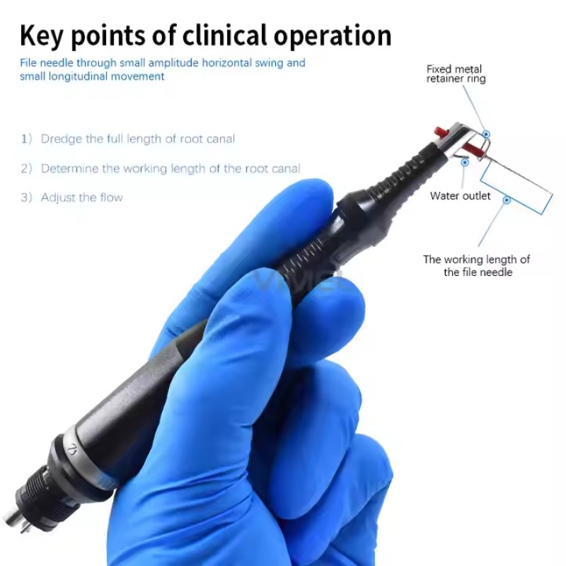 Dental Handpieces Super Sonic Air Driven Endo System Endodontic Handpiece Files 4Hole