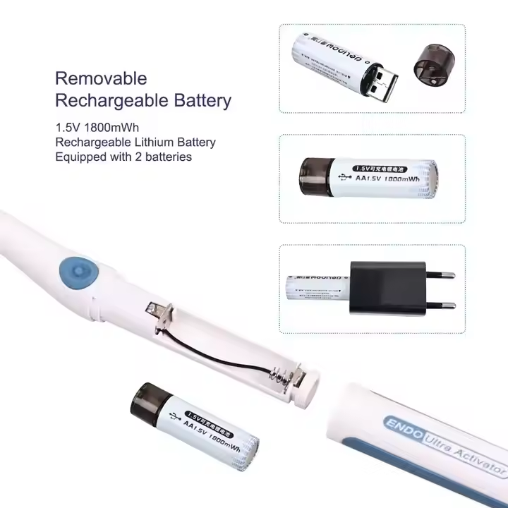 Dental Endodontics Ultra Activator Handpiece | Root Canal Irrigation Sonic Activator Kit with 60Pcs Tips