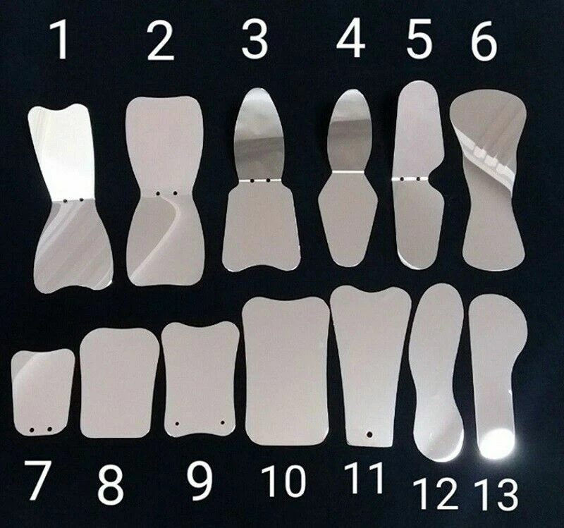 Dental mirrors photography Stainless Steel IntraOral Reflector Mouth Mirror #1-14