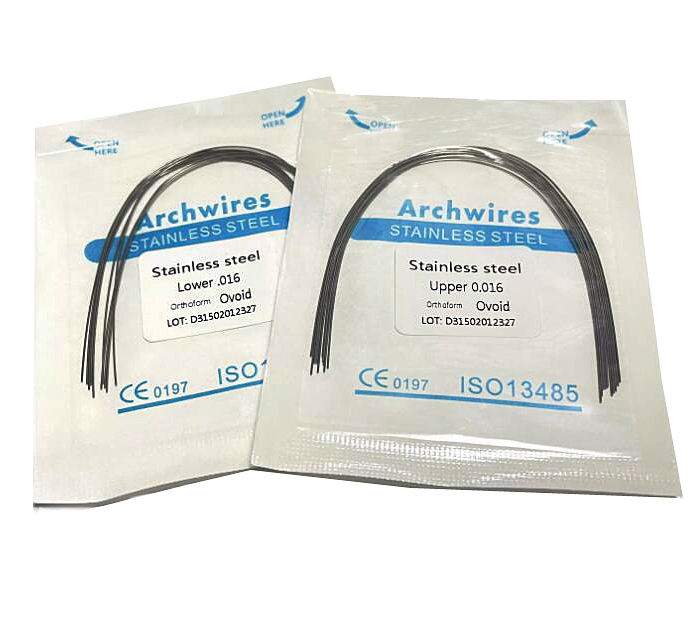 Dental S.S Orthodontic Arch Wire Stainless Steel Round Rectangular Natural Form Upper Lower