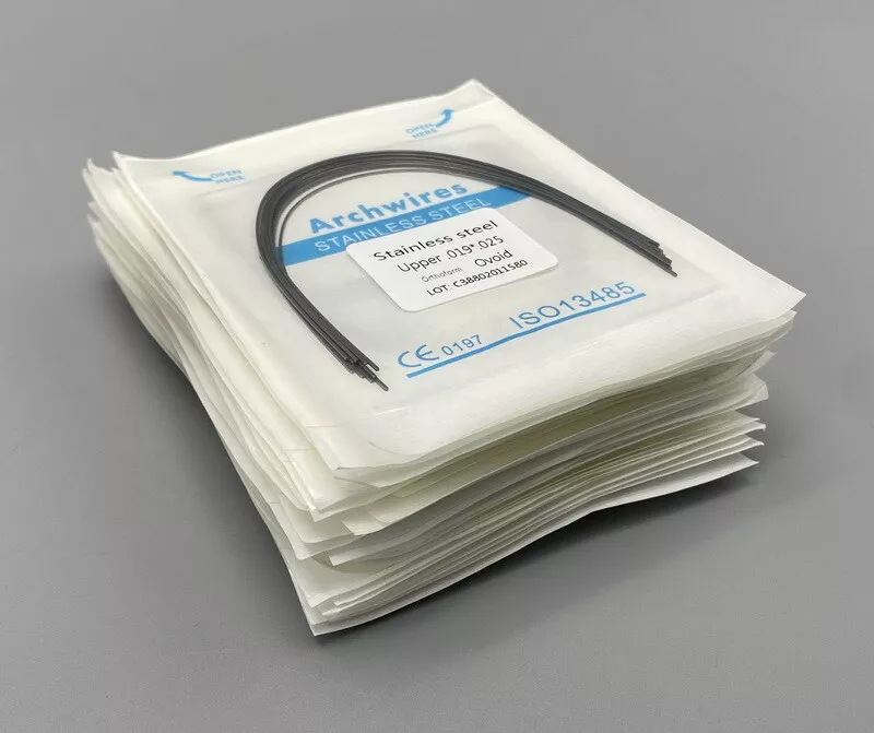 Dental S.S Orthodontic Arch Wire Stainless Steel Round Rectangular Natural Form Upper Lower