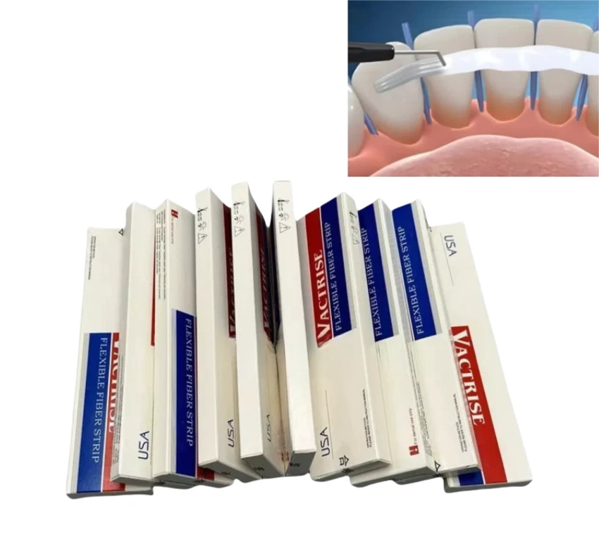 Dental Flexible Fiber Strip Dental Glass Splint Loose Tooth Light Cure Bonding