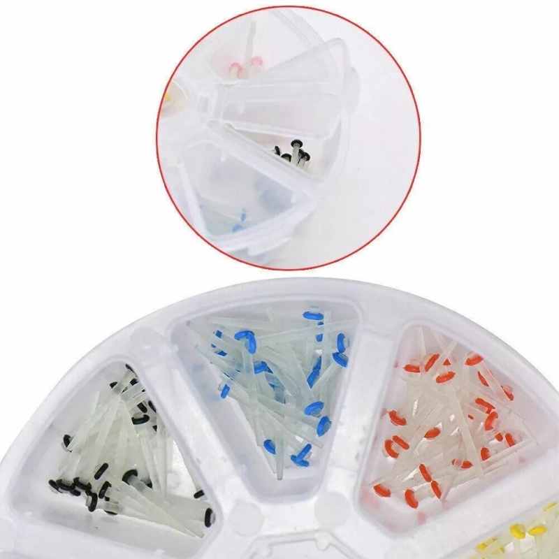 200Pcs Dental Fiber Post Resin Restorative Kit | Quartz Glass Teeth Posts 1.2mm 1.4mm 1.6mm 1.8mm for Dentist