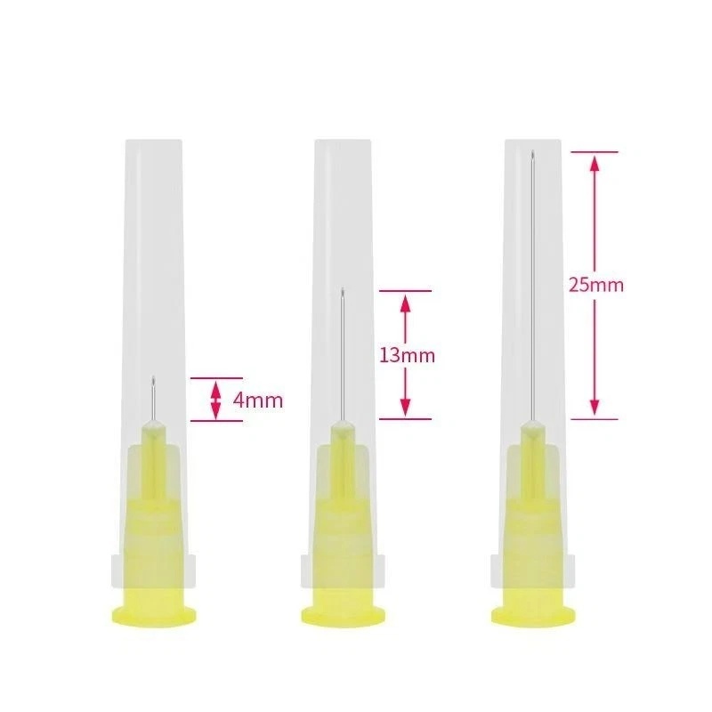 100Pcs Sterile Tattoo Piercing Needles | Disposable Micro Injector Syringe Tips for Painless Meso Therapy