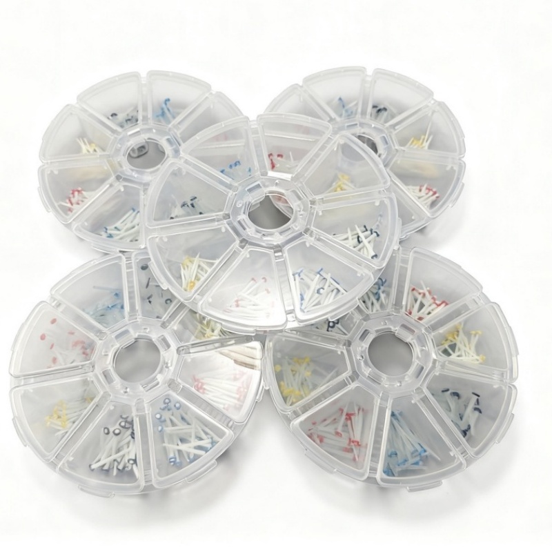 200Pcs Dental Fiber Post Resin Restorative Kit | Quartz Glass Teeth Posts 1.2mm 1.4mm 1.6mm 1.8mm for Dentist