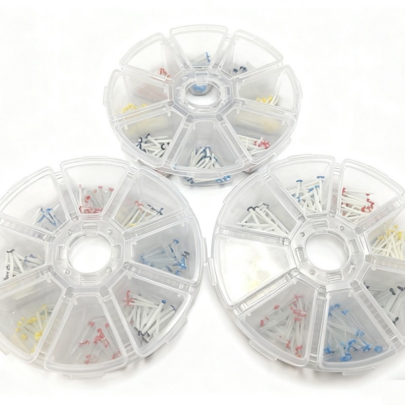 200Pcs Dental Fiber Post Resin Restorative Kit | Quartz Glass Teeth Posts 1.2mm 1.4mm 1.6mm 1.8mm for Dentist