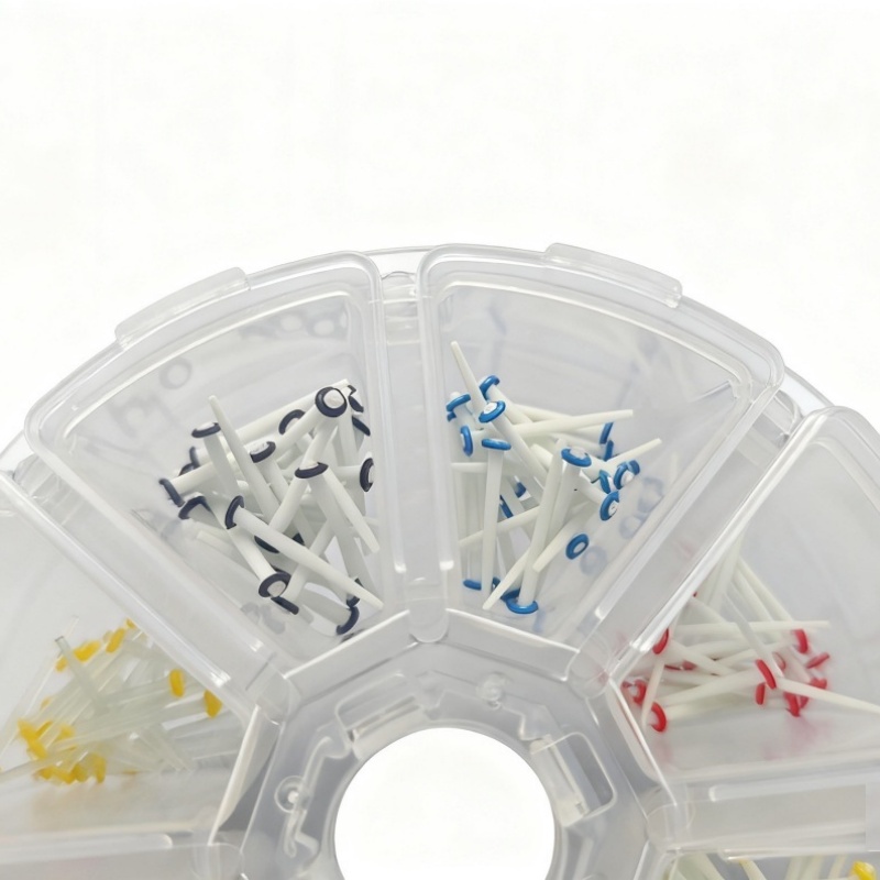 200Pcs Dental Fiber Post Resin Restorative Kit | Quartz Glass Teeth Posts 1.2mm 1.4mm 1.6mm 1.8mm for Dentist