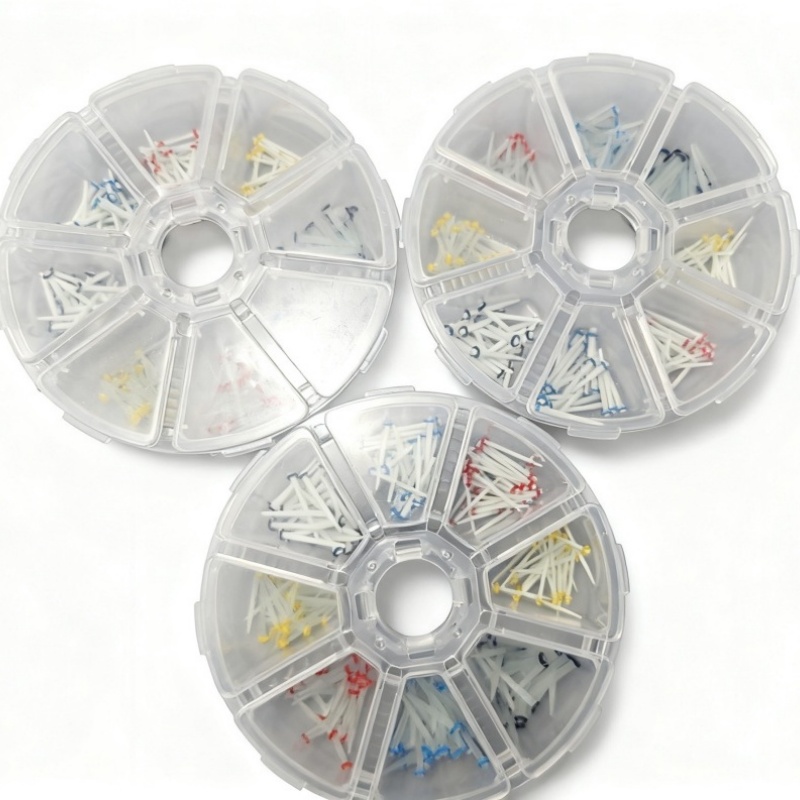 200Pcs Dental Fiber Post Resin Restorative Kit | Quartz Glass Teeth Posts 1.2mm 1.4mm 1.6mm 1.8mm for Dentist