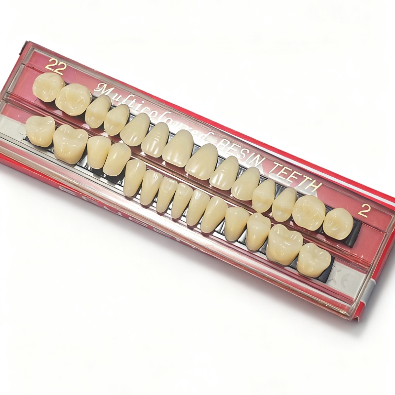 5 Sets Dental Acrylic Resin Denture Shade A2 A3 Upper Lower Full Set False Teeth #22 #23