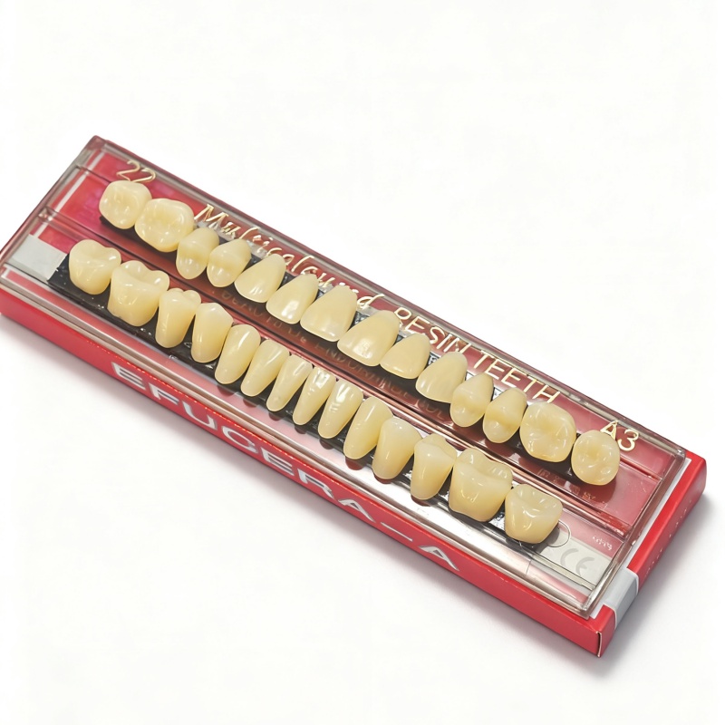 5 Sets Dental Acrylic Resin Denture Shade A2 A3 Upper Lower Full Set False Teeth #22 #23