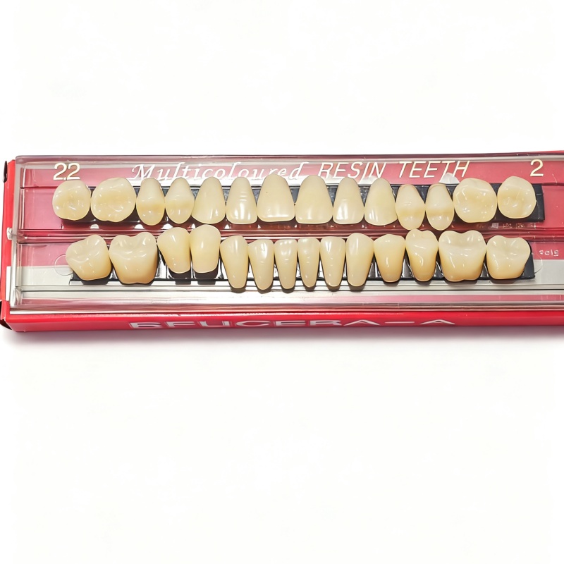 5 Sets Dental Acrylic Resin Denture Shade A2 A3 Upper Lower Full Set False Teeth #22 #23
