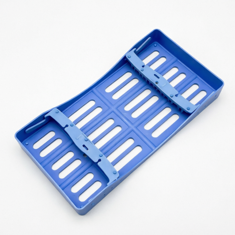 Plastic Dental Sterilization Cassette Box Tray Rack 5/7/10 Instruments Autoclave