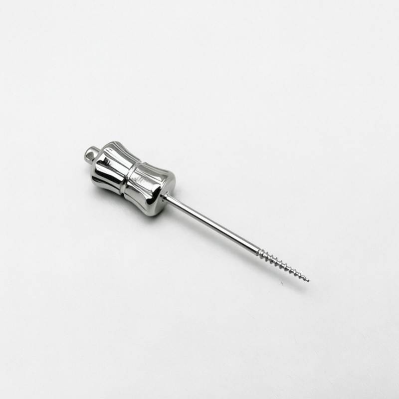 Dental Manual Broken Root Extractor Set – Apical Root Fragment Drills, Long & Short 17/26mm, Stainless Steel