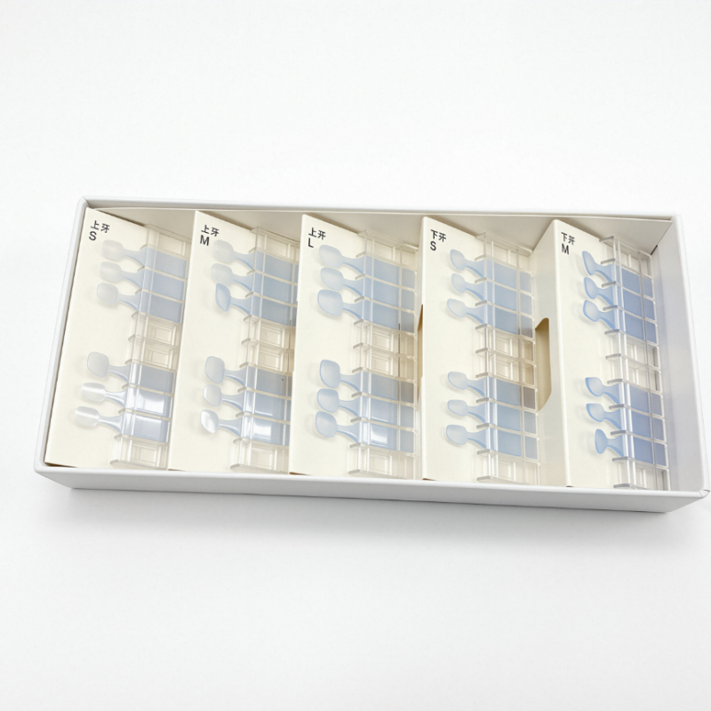 30Pcs Dental Composite Resin Veneers, Anterior Teeth Ultra-Thin Porcelain Matrix for Light Cure Restoration