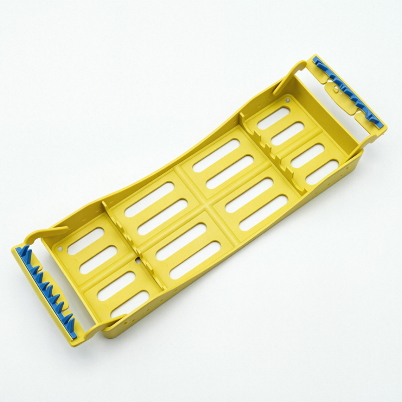 Plastic Dental Sterilization Cassette Box Tray Rack 5/7/10 Instruments Autoclave