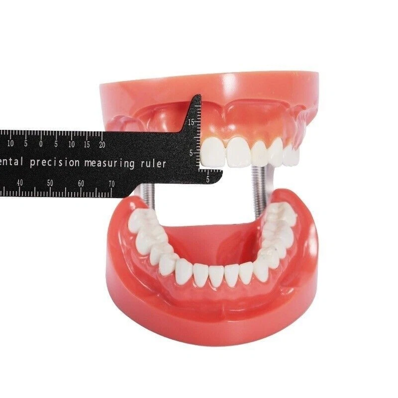 Dental Endodontic Measuring Ruler, Aluminum Finger Gauge Ring for Root Canal Files Reamers & Gutta Percha Pins