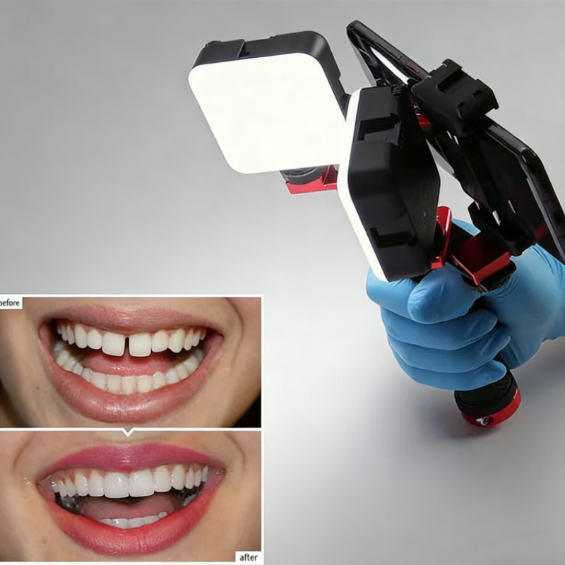 Portable Dental Photography Filling Light Mobile Phones Oral Light 64 LED Beads