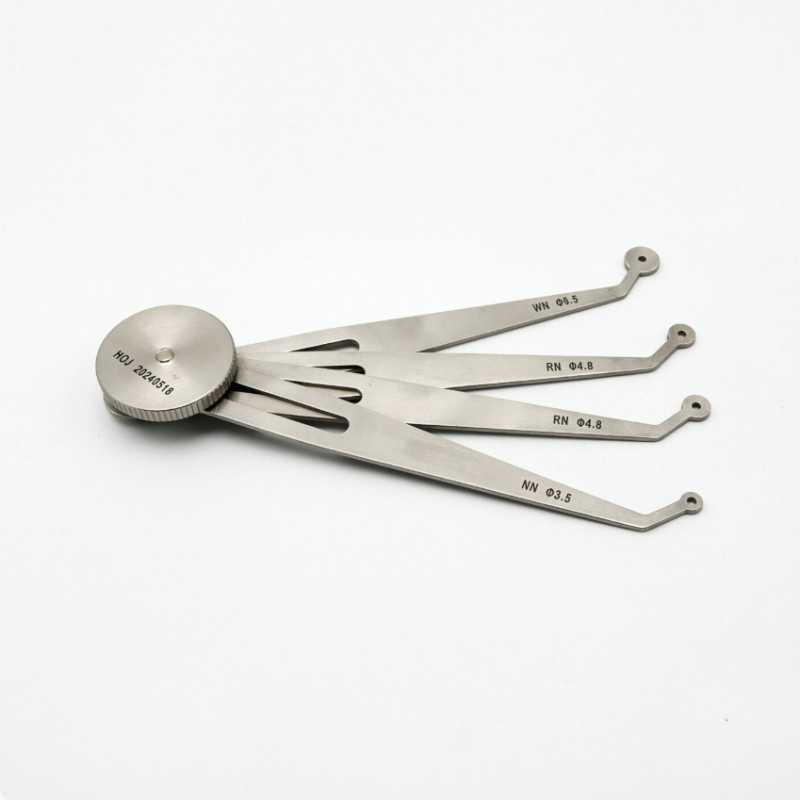 Dental Implant Caliper Ruler Adjustable Interdental Distance Gauge Tool for Precise 3.5/4.8/6.5mm Measurement 