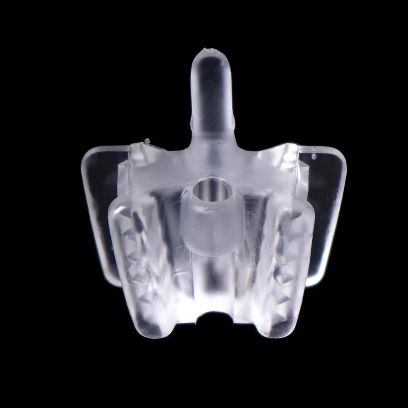 Dental Mouth Opener 10Pcs, Silicone Bite Block with Saliva Ejector Hole, Cheek Retractor Prop, L/S