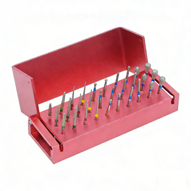 Dental Diamond Bur Tips Set Drills Burs For High Speed Handpiece