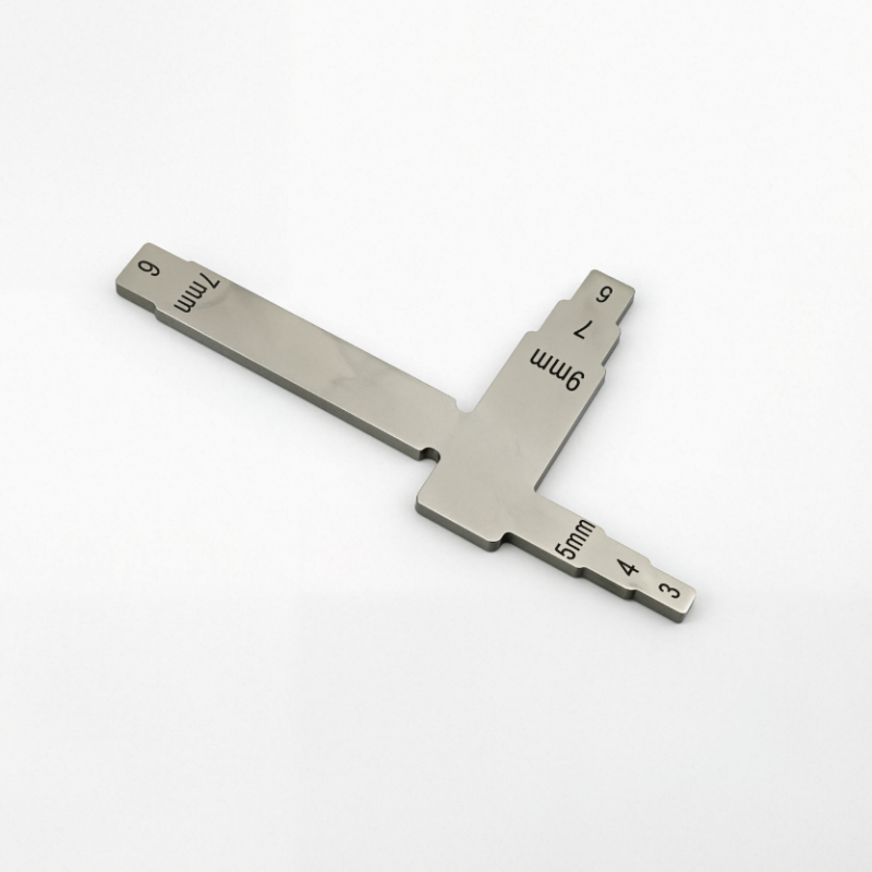 Dental T-shape Implant Measure Ruler Locating Caliper Distance Guide Ruler