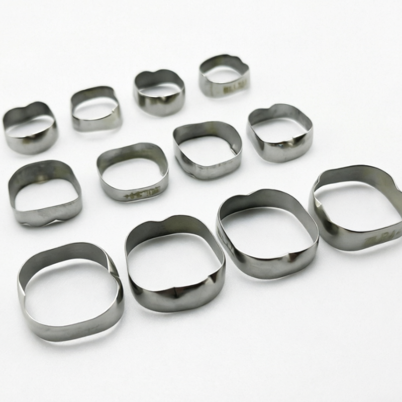 100set/400pcs Dental Orthodontic 1st Molar Bands Roth 022 Plain Molar Band 29-44+