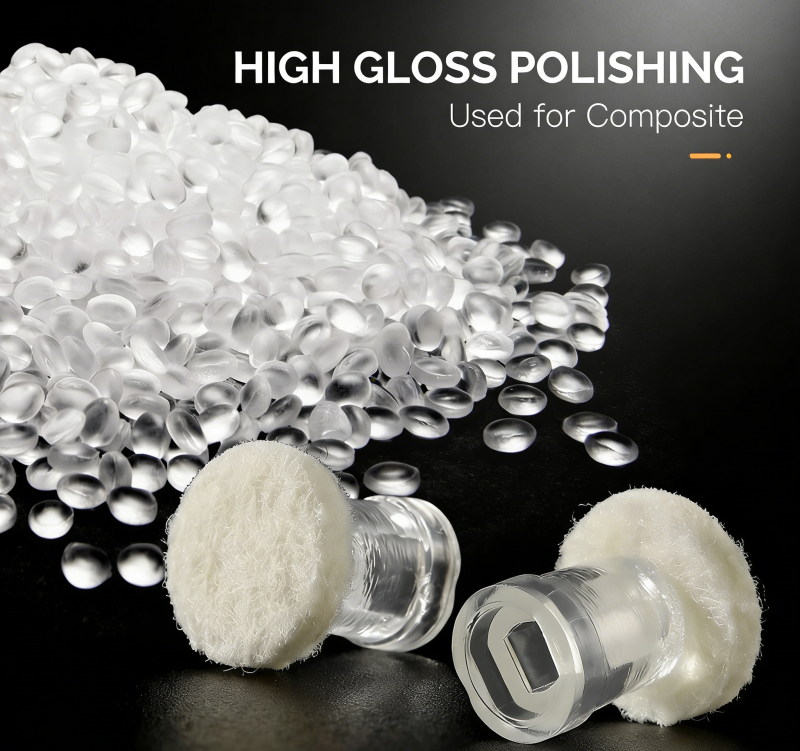 50Pcs/Box Dental Composite Polishing Paste Impregnated Disc Kit Finishing Discs w Mandrel