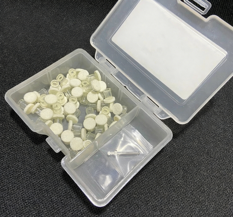 50Pcs/Box Dental Composite Polishing Paste Impregnated Disc Kit Finishing Discs w Mandrel