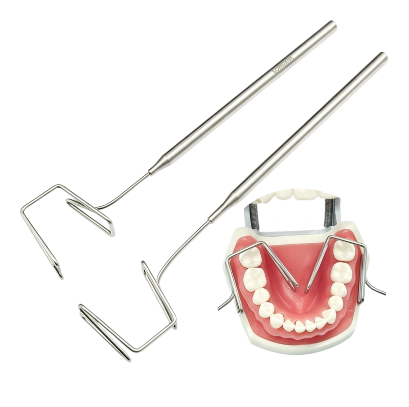 Dental Tongue Cheek Retractor Stainless Steel Autoclavable 135℃ Lingual Retractor