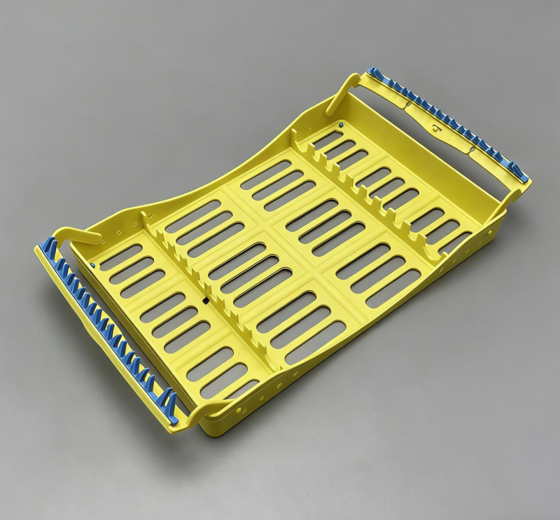 Plastic Dental Sterilization Cassette Box Tray Rack 5/7/10 Instruments Autoclave