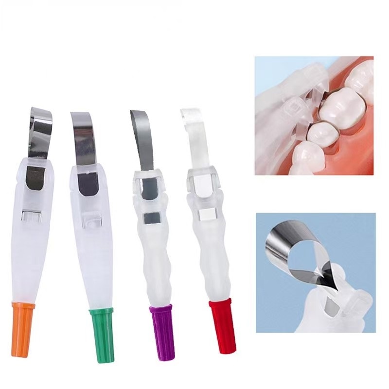 24Pcs Dental Pro Matrix Bands Adjust Hold Matriz Matrices System Clamp with Handle