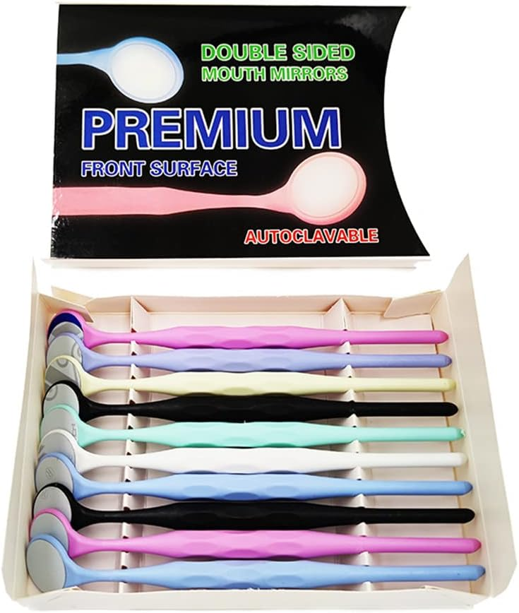 10pcs Double sides Dental Mirror Mouth Teeth Oral Mirrors Reflector Odontoscope