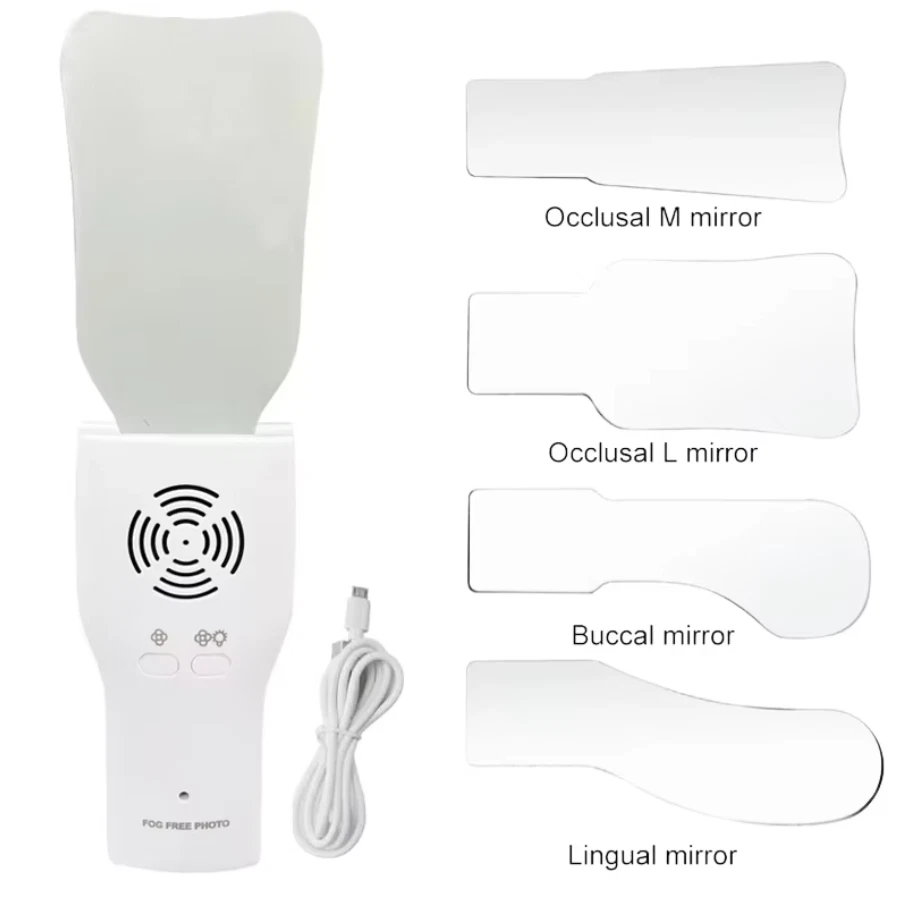 Dental occlusal lenses fog free LED intraoral photo system 4 lenses anti-fog