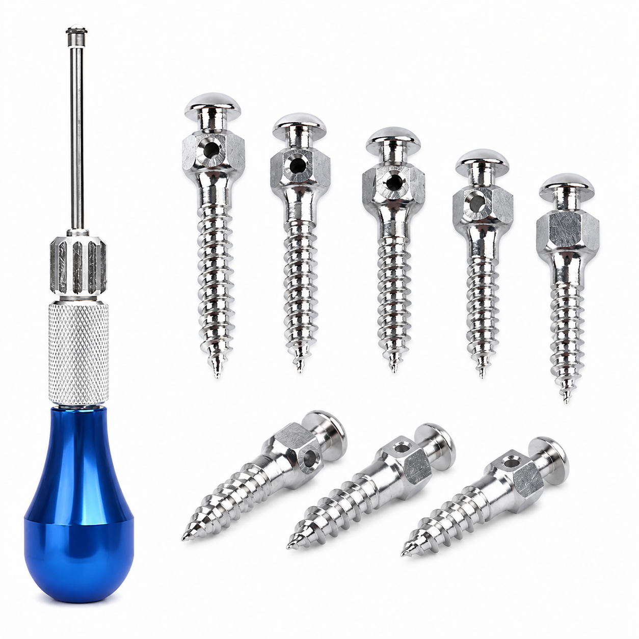 10Pcs Dental Orthodontic Mini Implants Kit | Self-Drilling Micro Screws with 1Pc Matching Screwdriver