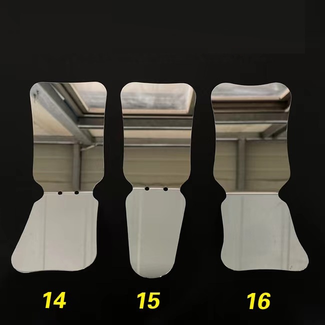 Dental Oral Reflector Mirror #14 #15 #16 Double-Sided Stainless Steel for Orthodontic Photography