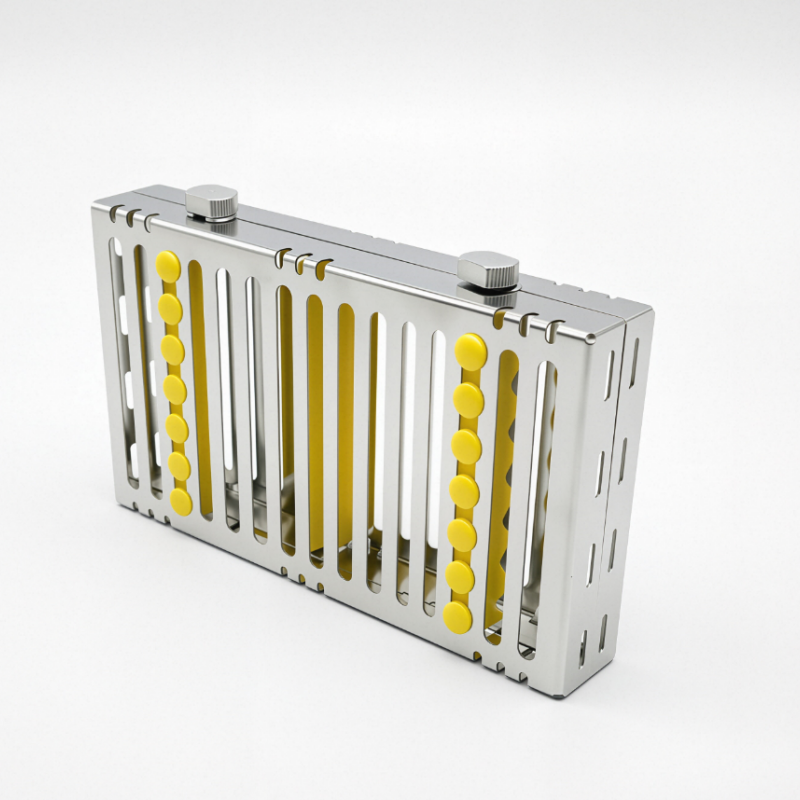 German Dental Autoclave Sterilization Cassette Rack Box Tray For 10 Instrument Stainless steel 135℃ Autoclavable