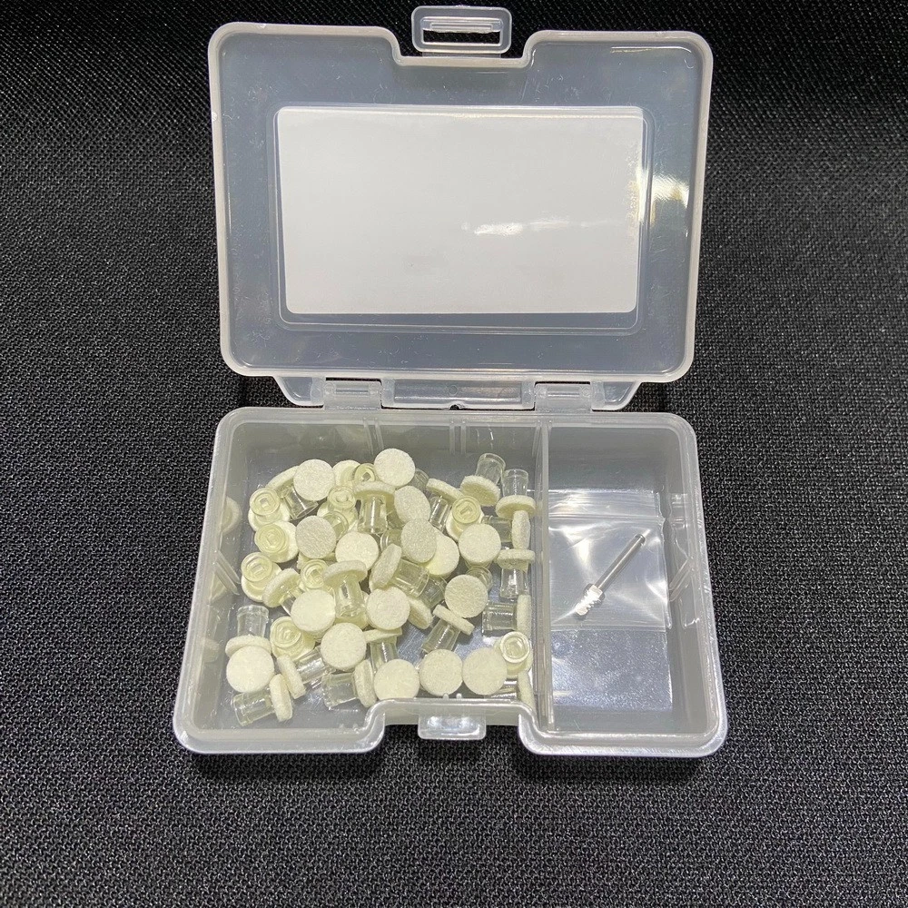 50Pcs/Box Dental Composite Polishing Paste Impregnated Disc Kit Finishing Discs w Mandrel