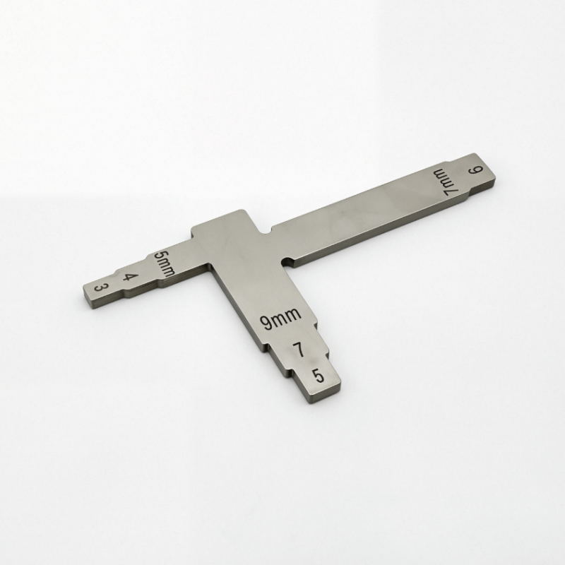 Dental T-shape Implant Measure Ruler Locating Caliper Distance Guide Ruler
