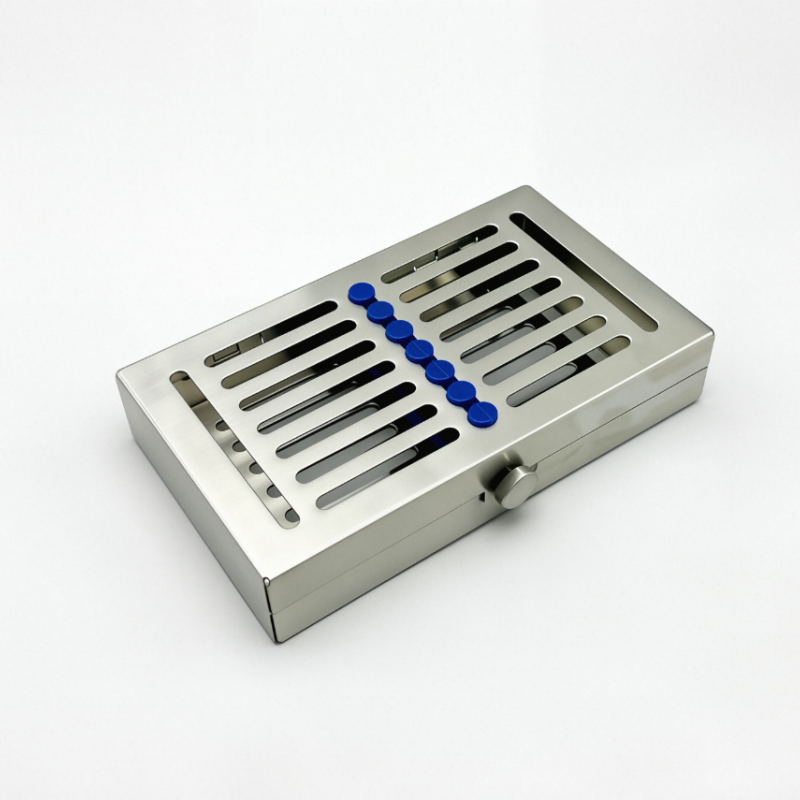 German Dental Autoclave Sterilization Cassette Rack Box Tray For 10 Instrument Stainless steel 135℃ Autoclavable