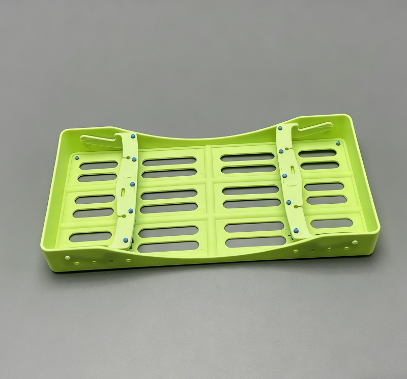 Plastic Dental Sterilization Cassette Box Tray Rack 5/7/10 Instruments Autoclave