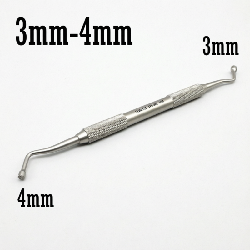 Stainless Steel Double Ended Dental Bone Graft Plugger Packer