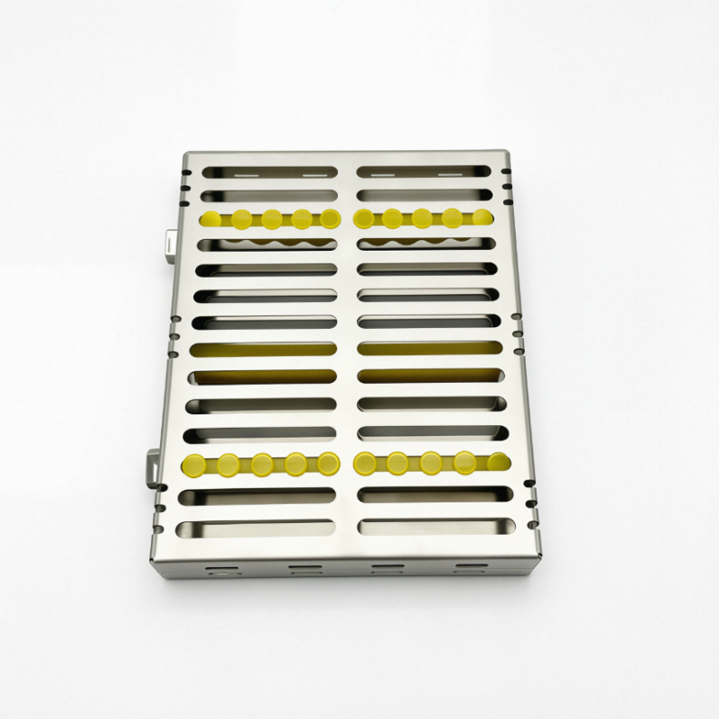 German Dental Autoclave Sterilization Cassette Rack Box Tray For 10 Instrument Stainless steel 135℃ Autoclavable