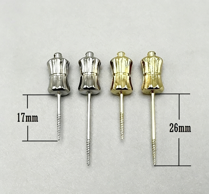 Dental Manual Broken Root Remnant Extractor Apical Root Fragments Drills Long Short 17/26mm